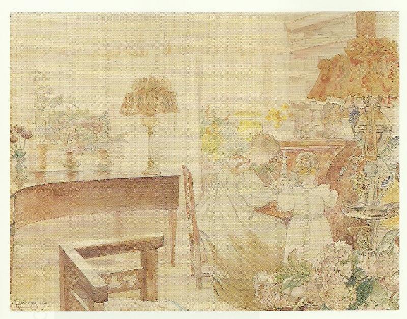 Peter Severin Kroyer marie og vibeke kroyer ved chatollet i hjemmet ved skagen plantage oil painting picture